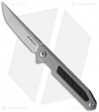 SRM Knives 1162 Frame Lock Knife Stainless Steel w/ Inlay (3.6" Satin)