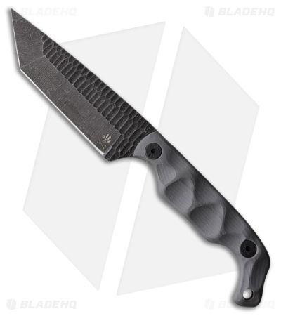 Stroup Knives Bravo 5 Fixed Blade Tanto Grey G10 (3.50