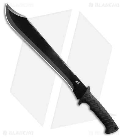 Schrade Decimate Sawback Black Overmold (14" Black)