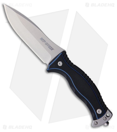 Smith & Wesson Officer Fixed Blade Knife Black/Blue G-10 (4.25" Satin)