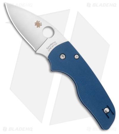 Spyderco Lil' Native Compression Lock Knife Cobalt G-10 (2.4" Satin SPY27)
