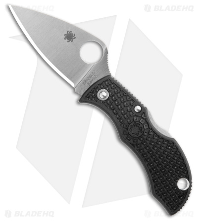 Spyderco ManBug Pocket Knife Black FRN (1.95" Satin) MBKLFP