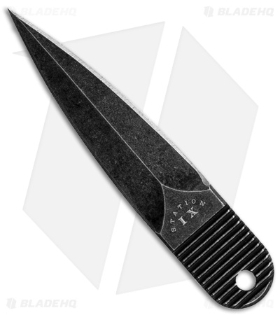 Station IX S.O.E. Lapel Dagger Black VG10 Steel (2.13" Black)