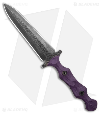 Stroup Knives Dagger Fixed Blade Knife Purple G-10 (5.25