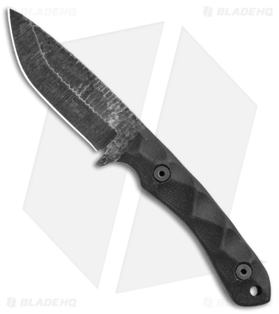 Stroup Knives GP2 Fixed Blade Knife Black G-10 (3.75" Black SW)