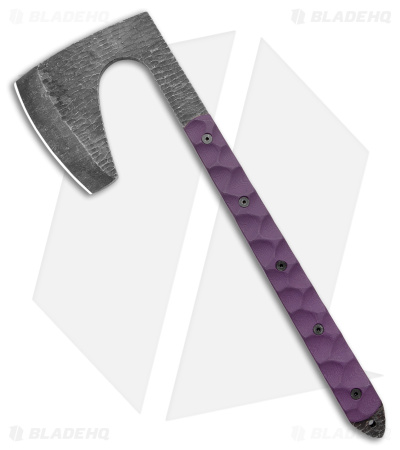 Stroup Knives Viking Axe Purple G-10 w/ Kydex Sheath