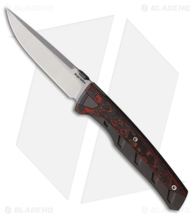Suprlativ Knives Matador Frame Lock Knife Mars Valley CF/Gray Ti (3.8" Satin)