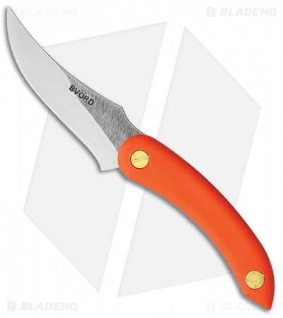 Svord AM Kiwi Skinning Fixed Blade Knife Orange (3.5" Satin)
