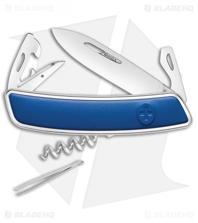 Swiza D03 Swiss Pocket Knife Blue Leather (3