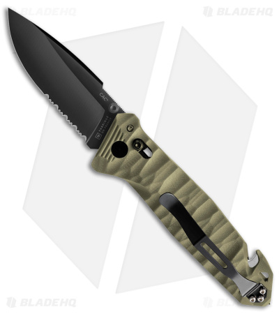 TB Outdoor CAC Bar Lock Knife w/ Breaker OD Green Polymer (3.7
