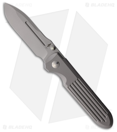 Terrain 365 Invictus ATSP Frame Lock Knife Gray Titanium (3.5" Terravantium)