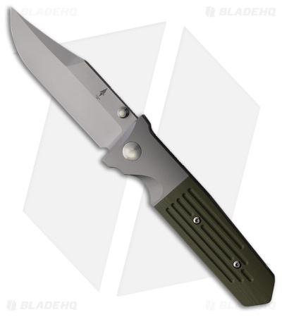 Terrain 365 STS-ATB Terravantium Frame Lock Knife OD Green G-10/Ti (3.5"BB)
