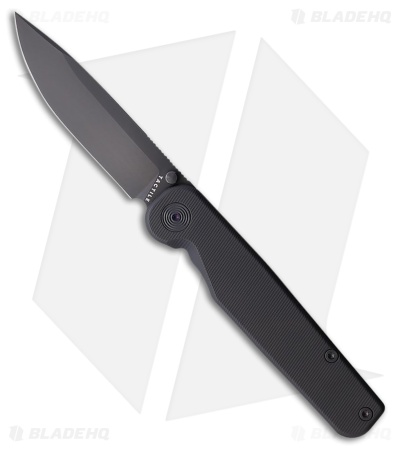 Tactile Knife Co. Rockwall Liner Lock Knife Black Titanium (3" Black MagnaCut)