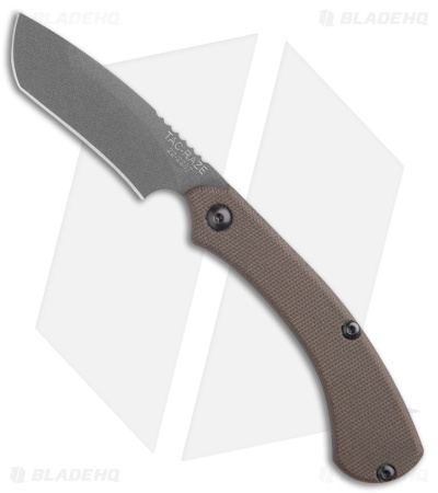TOPS Knives Tac-Raze 6 Folding Knife Green Canvas Micarta (3.25" Gray)