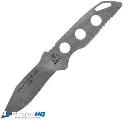 TOPS Knives Sneaky Pete Mini Fixed Blade Knife Gray SS (2.6" SS) TPSPM02