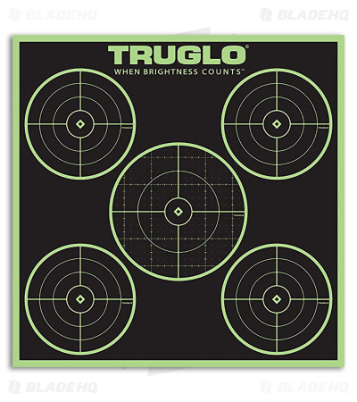 TruGlo 12X12" 5-Bull Target 100Yrd (6 Pack)