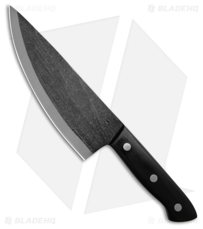 The Nikos Knife The Melina 7.75" Fixed Blade Chef's Knife Black Wood