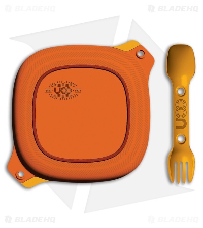 UCO 4 Piece Mess Kit Retro Sunrise (Dark and Light Orange)