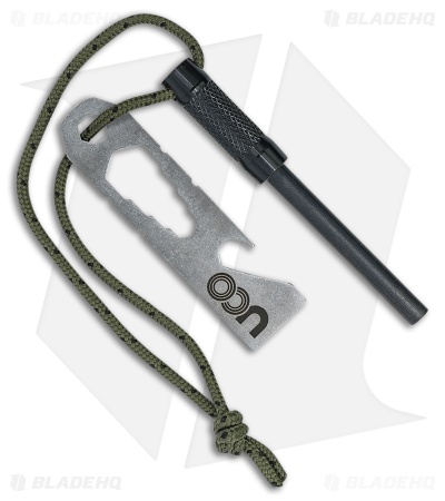 UCO Survival Fire Striker Black Alumnium Stainless Striker