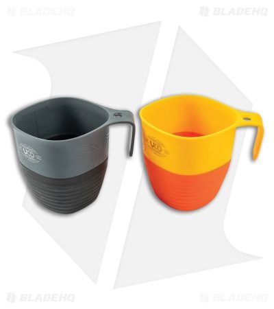 UCO Collapsible Camp Cup Set - Orange and Gray