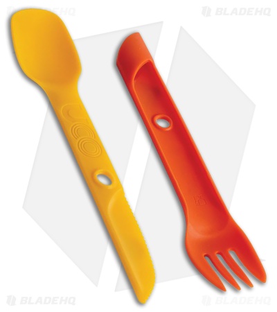 UCO Switch Spork Utensil Set - Yellow and Orange