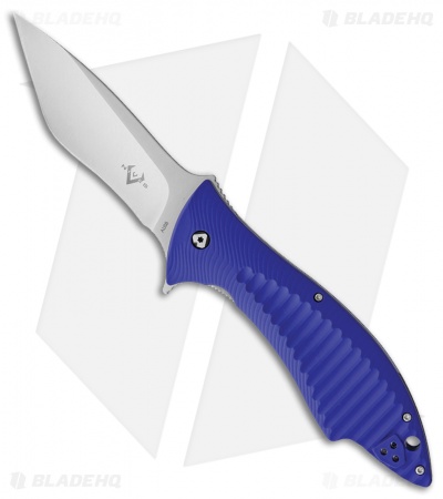 V Nives Deplorable Liner Lock Knife Blue FRN (3.9