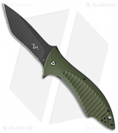 V Nives Deplorable Liner Lock Knife Green FRN (3.9