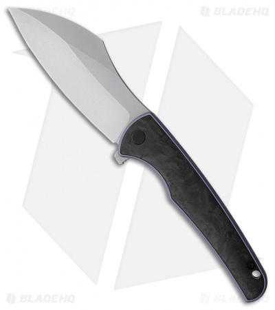 VDK Knives Vice Frame Lock Knife Carbon Fiber/Blue Ti (4