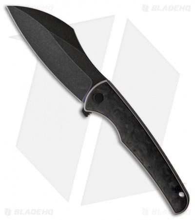 VDK Knives Vice Frame Lock Knife Carbon Fiber/Bronze Ti (4" Black SW)