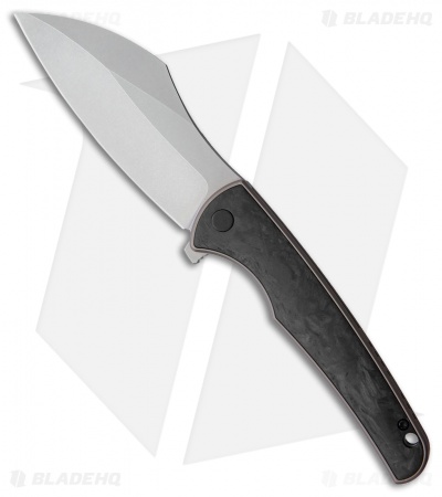 VDK Knives Vice Frame Lock Knife Carbon Fiber/Bronze Ti (4