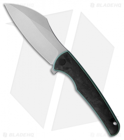 VDK Knives Vice Frame Lock Knife Carbon Fiber/Green Ti (4