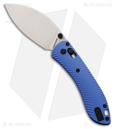 Vosteed Mini Nightshade Crossbar Lock Knife Blue Aluminum (2.6" Satin)