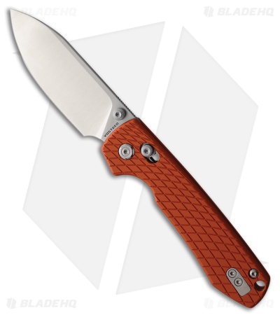 Vosteed Raccoon Crossbar Lock Knife Orange  Aluminum (3.4" Satin)