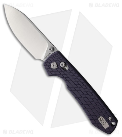 Vosteed Raccoon Crossbar Lock Knife Purple Aluminum (3.4" Satin)