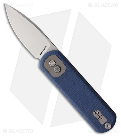 Vosteed Corgi Pup Trek Lock Knife Blue Micarta (2.37" Satin) VOSA0717