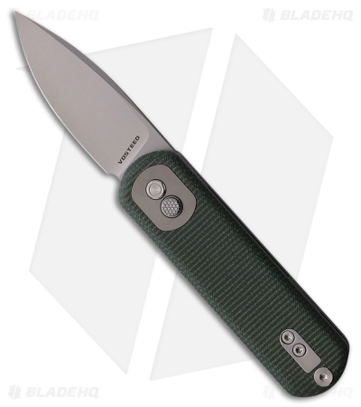 Vosteed Corgi Pup Trek Lock Knife Green Micarta (2.37" Stonewash) VOSA0720