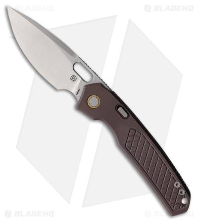 Vosteed Mini Psyop Drop Point Top LinerLock Knife Purple Ti (2.7" SW)