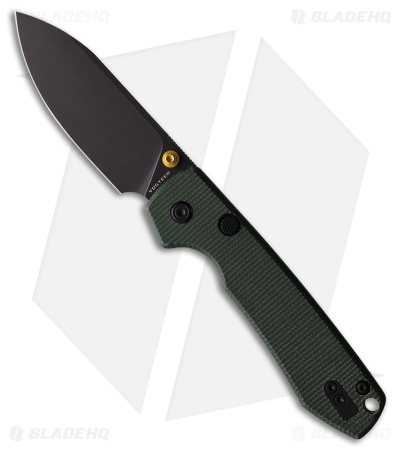 Vosteed Raccoon Top Liner Lock Knife Green Micarta (3.25" Black SW) VOSA2901
