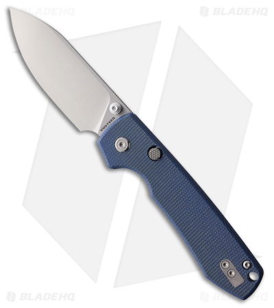 Vosteed Raccoon Top Liner Lock Knife Blue Canvas Micarta (3.25" Satin) VOSA2905