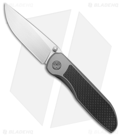 Vanguard Cheetah Frame Lock Knife Gray Ti/Carbon Fiber (3.4" Satin) VANGO1