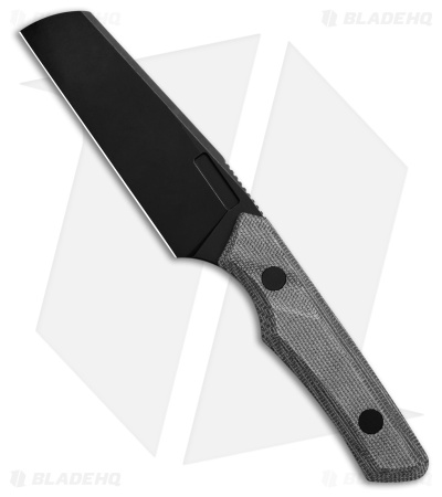 Vero Engineering Axon Fixed Blade Knife Black Micarta (4" Blackwash)