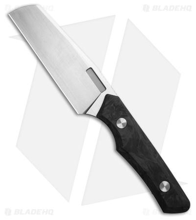 Vero Engineering Axon Fixed Blade Knife Marbled Carbon Fiber (4" Hand Satin)