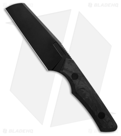 Vero Engineering Axon Fixed Blade Knife Marbled Carbon Fiber (4" Blackwash)