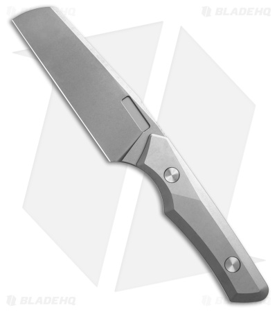Vero Engineering Axon Fixed Blade Knife Stonewash Titanium (4" Stonewash)