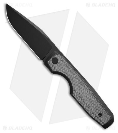 Vero Engineering Isotope Mini Integral Knife Black Micarta (3.5" Black SW)