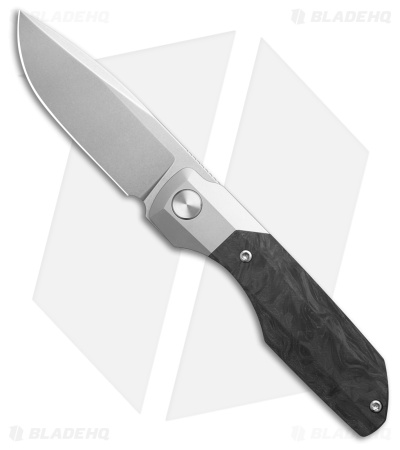 Vero Engineering Synapse Frame Lock Knife Ti/Marbled CF (3.2" Stonewash)