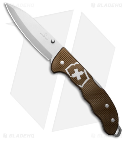 Victorinox Evoke Lockback Knife LE 2024 Terra Brown Alox (3.875" Bead Blast)