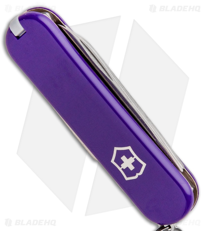 purple swiss army knife