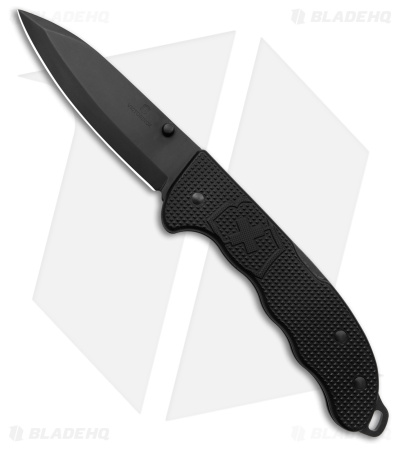 Victorinox Evoke Lockback Knife Black Alox (3.875" Black)