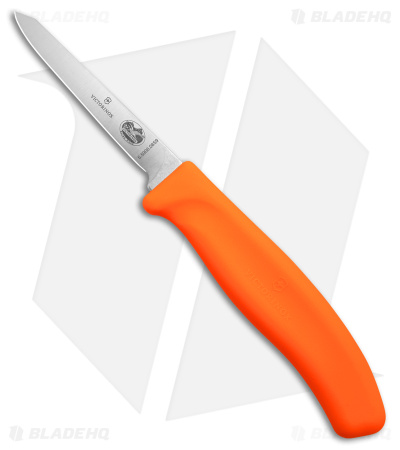 Victorinox Vent Boning Poultry Fixed Blade Knife Orange Nylon (3.3" Satin)